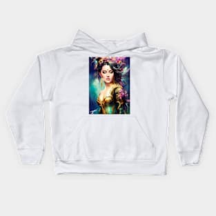 Aquatic Queen of The Sea Kids Hoodie